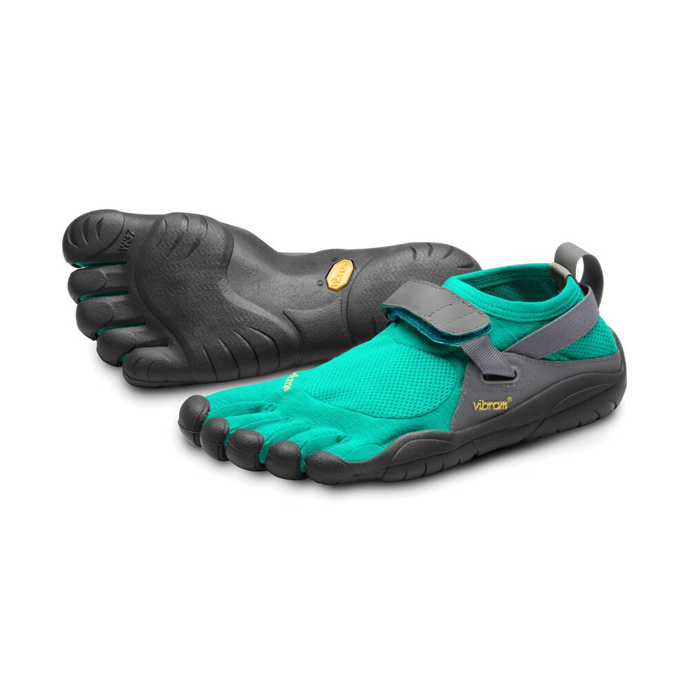 Vibram Five Fingers Womens KSO - Training Shoes Blue/Green - ZDC412890